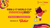 Jadwal Lengkap Piala Dunia U-17 Indonesia, Saksikan Pertandingannya Eksklusif di Vidio! (Sumber: dok .vidio.com)