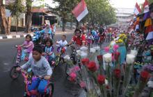 Kemeriahan parade sepeda hias sambut Hari Kemerdekaan