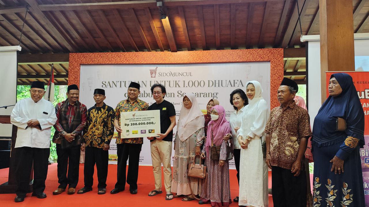Peduli Sesama di Bulan Ramadan, Sido Muncul Santuni 1.000 Duafa di Kabupaten Semarang