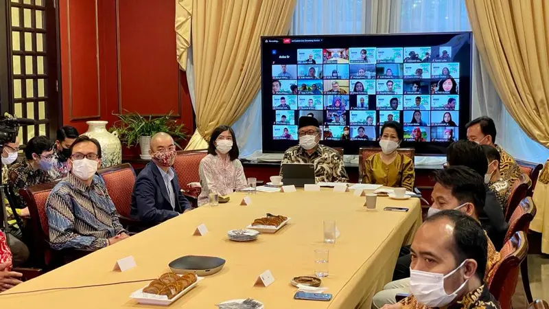 Lebaran virtual 2021 di KBRI Tokyo.