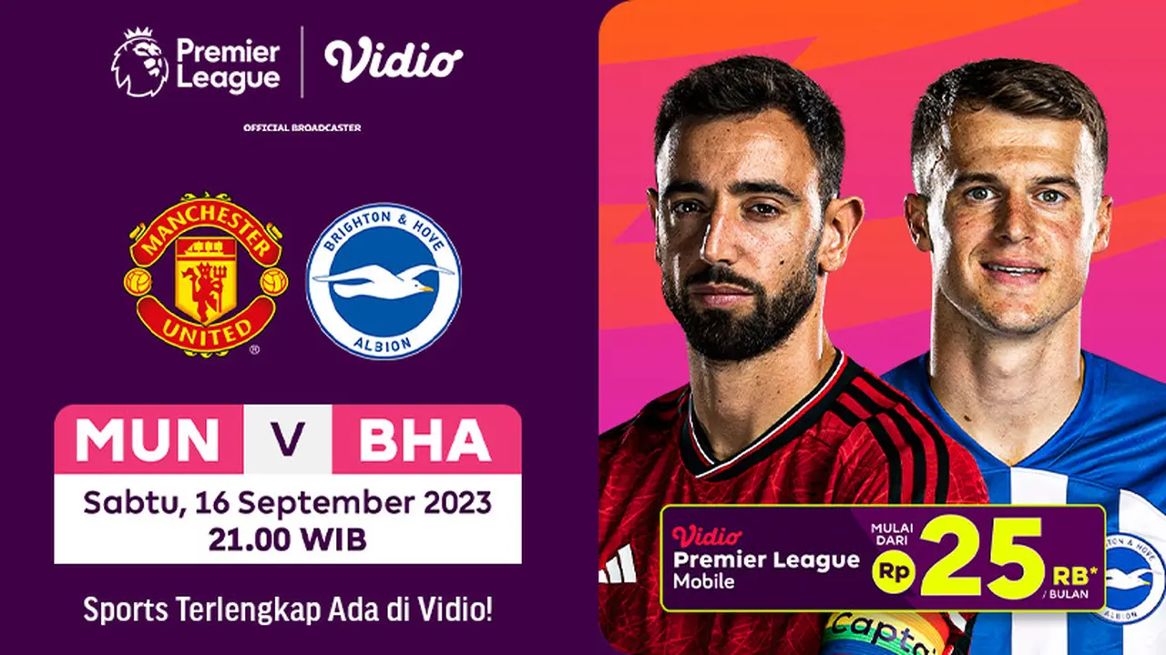 Link Siaran Langsung MU vs Brighton