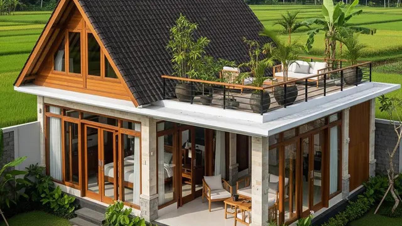 7 Model Rumah Sederhana Tapi Mewah dengan Atap Modern 2025 yang Cocok untuk Tinggal di Desa