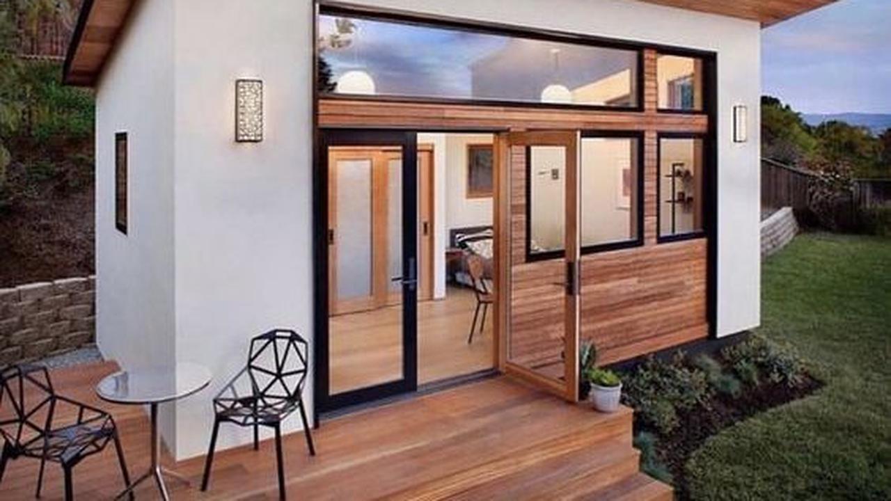 Desain Rumah Paviliun Minimalis dengan Teras