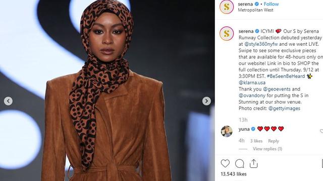 Debut Label Fesyen di NYFW 2019, Serena Williams Hadirkan Model Berhijab