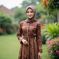 Model Gamis Batik Kondangan Terbaru (Meta AI)
