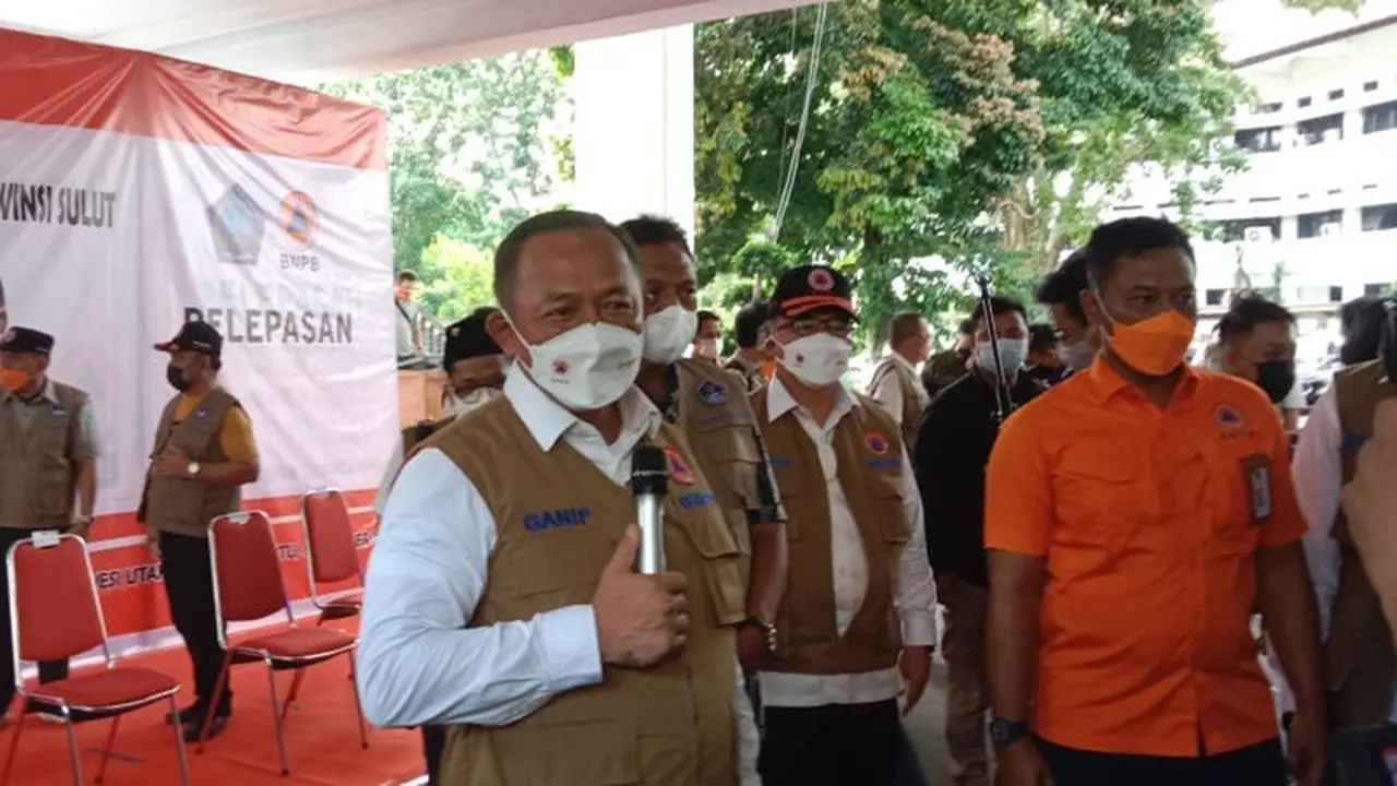 Kepala Badan Nasional Penanggulangan Bencana (BNPB) Letjen TNI Ganip Warsito, Sabtu (9/10/2021), mengunjungi Kota Manado, Sulut.