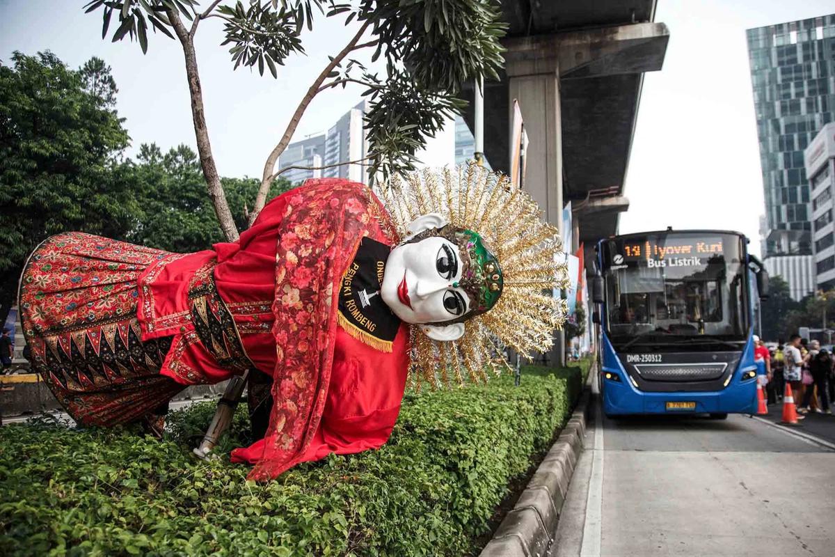 FOTO: CFD Perdana di Jalan Rasuna Said Jakarta