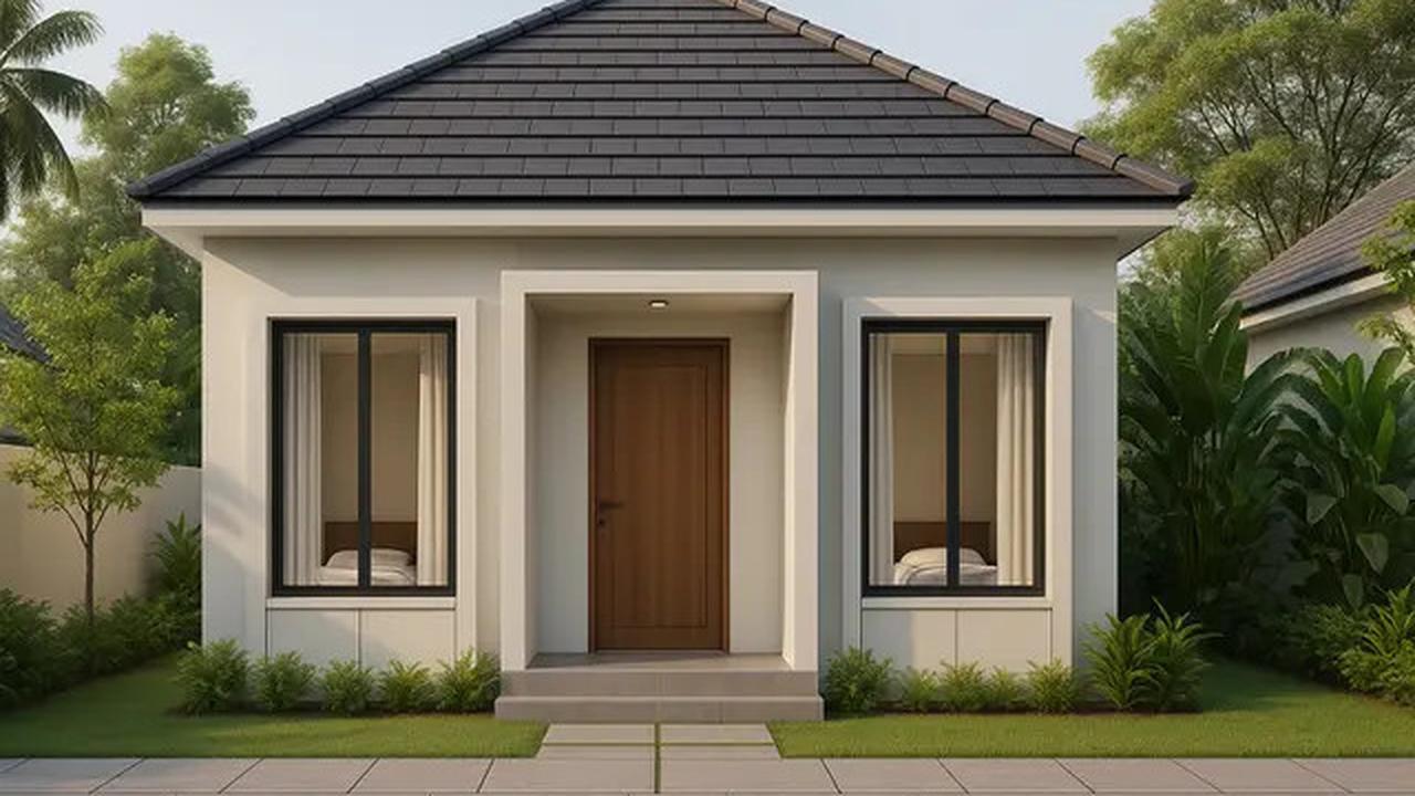 10 Gambar Rumah Sederhana 8x8 2025 Konsep Minimalis Modern, Punya Bentuk Cantik dan Nyaman Ditempati