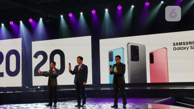 Peluncuran Galaxy S20 series dan Galaxy Z Flip di Jakarta, Rabu (4/3/2020).