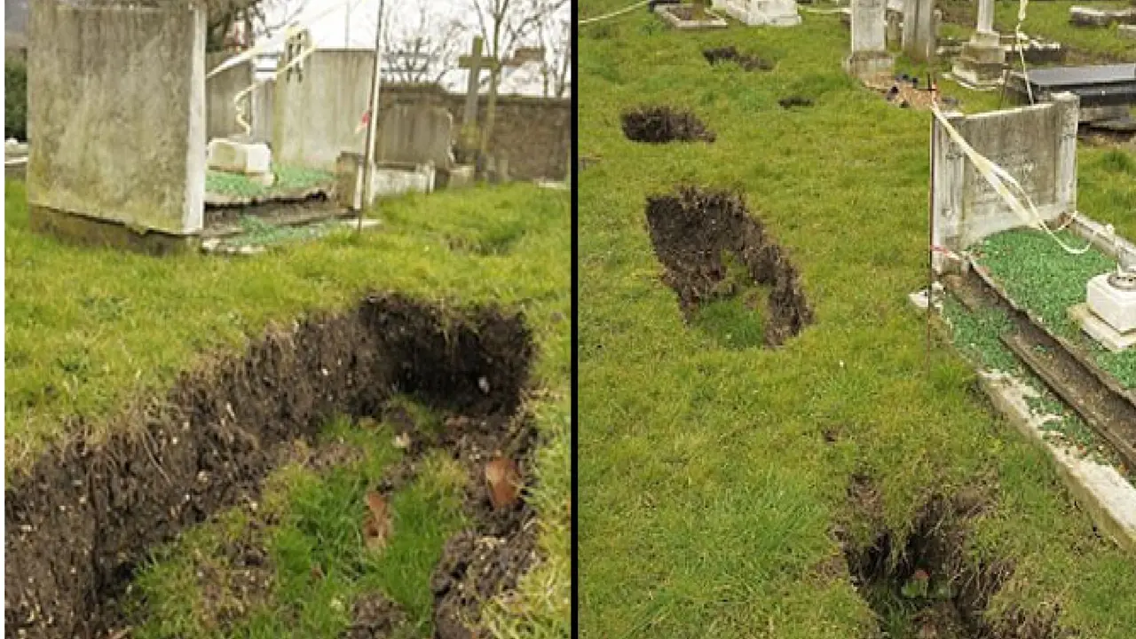 Bermunculan Sinkhole Seukuran Peti Mati