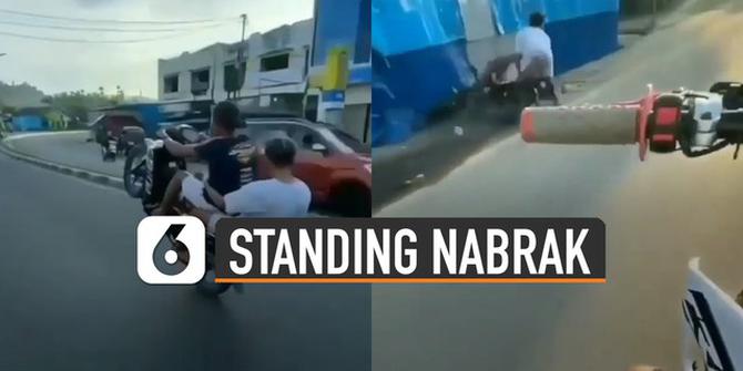 VIDEO: Ngilu, Remaja Lakukan Standing Motor Endingnya Mengharukan