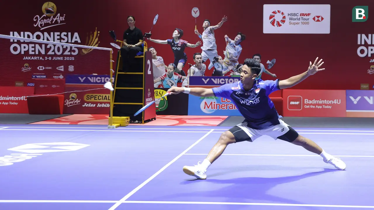 Foto: Tampil Meyakinkan, Alwi Farhan Singkirkan HS Prannoy dari Indonesia Open 2025