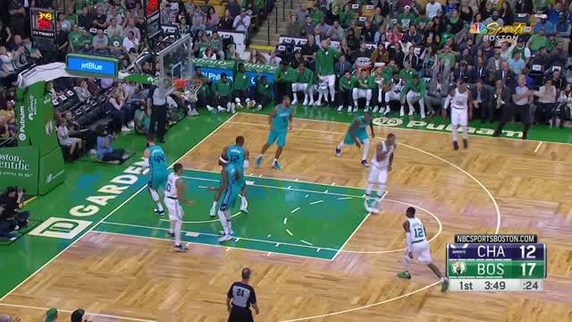 Boston Celtics yang diisi pemain anyar berhasil menang dengan skor 94-82 atas Charlotte Hornets.