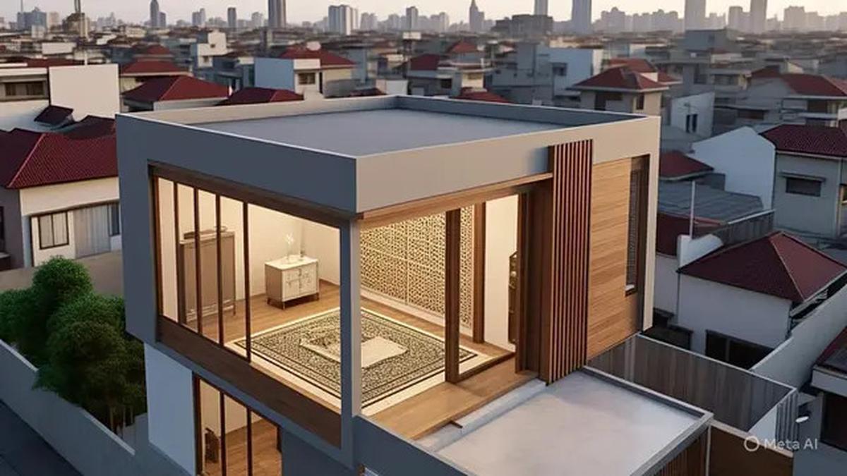 12 Ide Rumah Islami Minimalis dengan Pagar dan Taman Kecil Bernuansa Hijau