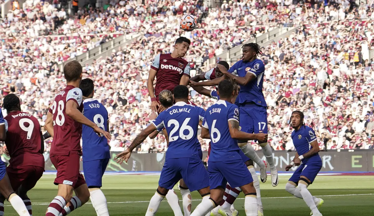 Sementara Chelsea di posisi ke-14 dengan satu poin. (AP Photo/Alberto Pezzali)
