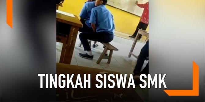 VIDEO: Guru Lagi Mengajar, Siswa SMK Malah Kuda-Kudaan