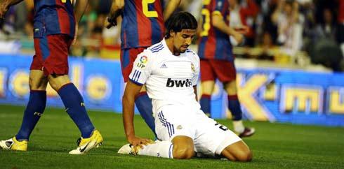Sami Khedira ketika masih memperkuat Real Madrid. (AFP/Jose Jordan)