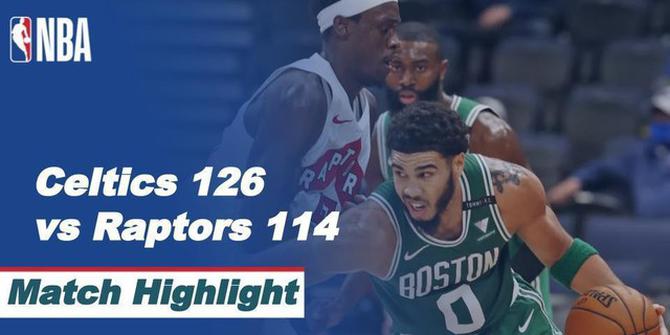 VIDEO: Highlights NBA, Boston Celtics Kalahkan Toronto Raptors 126-114