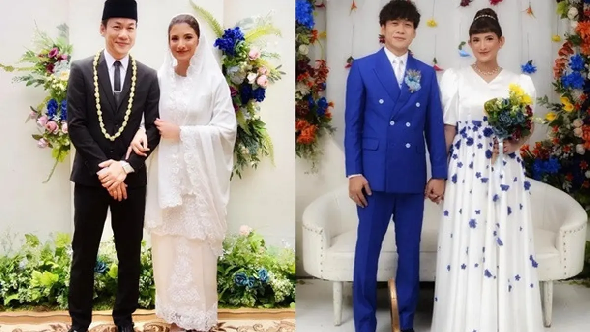 Lepas Masa Lajang di Usia 41, Ini 6 Potret Pernikahan Qibil The Changcuters  - Hot Liputan6.com