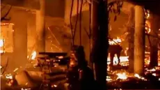 Kepolisian menyelidiki peristiwa kebakaran yang menghanguskan Wihara Dharma Budi Bhakti di Tangerang.