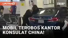 Nekat Terobos Kantor Konsulat China, Pengemudi Mobil Ditembak Mati Polisi