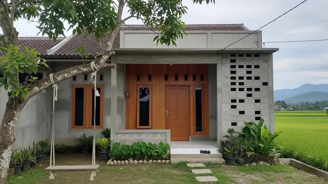 8 Desain Rumah Kampung dengan Sentuhan Industrial Sederhana, Minimalis dan Nyaman