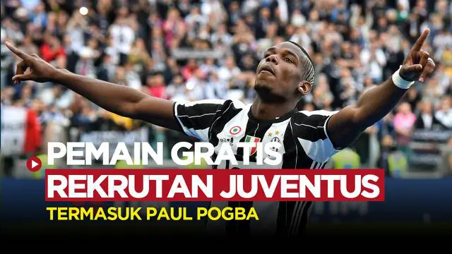Berita Motion Grafis 6 Pemain yang Direkrut Juventus Secara Gratis, Terbaru Paul Pogba