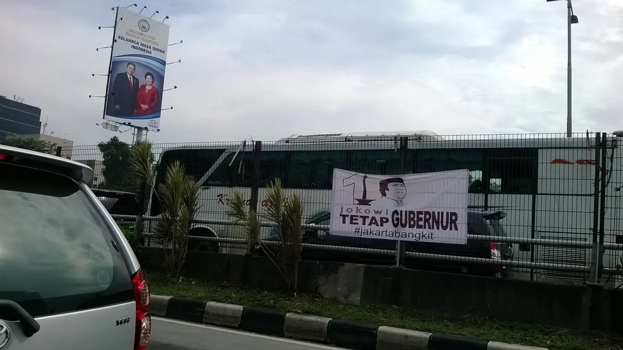 Spanduk Jokowi Gubernur