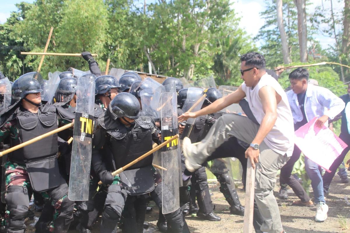 FOTO: Latihan Maleo Perkasa 2026 Uji Kesiapan Kodau III Hadapi Situasi Darurat