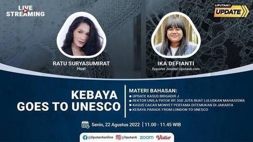 Liputan6 Update: Kebaya Goes to UNESCO