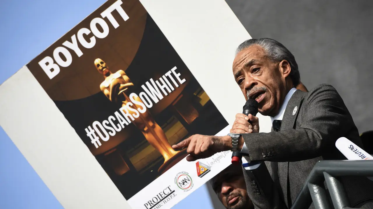 20160228-Aksi Protes di Tengah Gempita Karpet Merah Oscar 2016-Hollywood