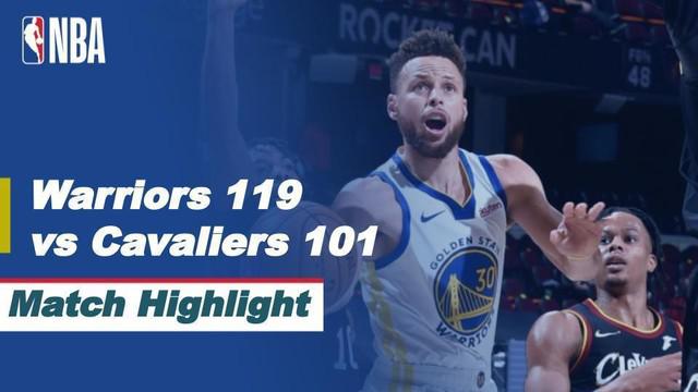 Berita video highlight NBA, Golden State Warriors Bungkam Tuan Rumah Cleveland Cavaliers 119-101, Jumat (16/4/2021)