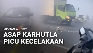 Jarak Pandang Terhalang Kabut Asap, Pemotor Terluka Usai Tabrak Belakang Truk