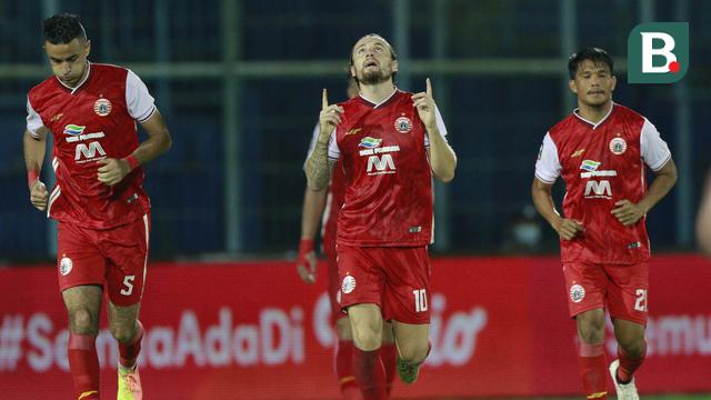 FOTO: Comeback Dramatis, Persija Singkirkan Bhayangkara Solo FC dan Lolos ke Perempatfinal sebagai Juara Grup B - Marc Klok