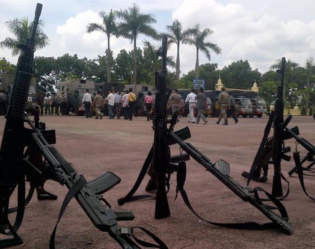 Polisi gerebek kampung narkoba