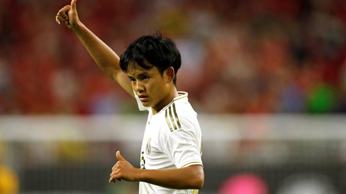 Pemain muda Real Madrid, Takefusa Kubo. (AFP/AARON M. SPRECHER)
