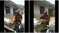 Penjual Es Cincau Ini Jajakan Minumannya dengan Atraksi yang Bikin Takjub