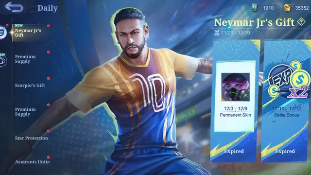 Kolaborasi Mobile Legends: Bang Bang dan Neymar Jr. (Dok. Moonton)