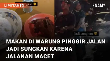 Aksi random yang dialami seseorang ini ketika sedang makan di warung pinggir jalan mengundang perhatian