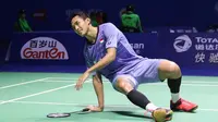 Pebulutangkis tunggal putra Indonesia, Jonatan Christie, tersingkir setelah kalah pada babak kedua China Terbuka Super Series Premier 2017, Kamis (16/11/2017). (PBSI)