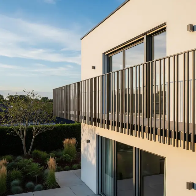 Gambar Pagar Balkon Rumah Minimalis (Image by Gemini AI)