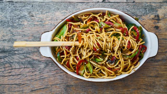 Ilustrasi masakan, olahan mie