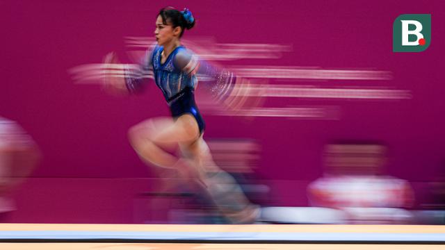 Foto: Angelina Melnikova Menangkan Final Sengit Kategori All-Around Kejuaraan Dunia Gimnastik 2025