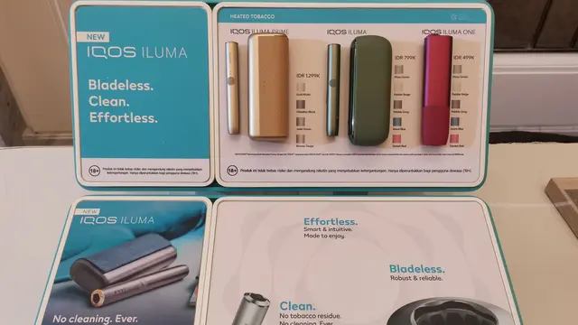 PT HM Sampoerna Tbk (Sampoerna) meluncurkan produk rokok tembakau bebas asap, yaitu iqos iluma. (sulaeman/Merdeka.com)