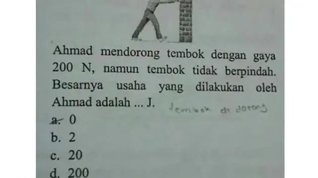 6 Soal Fisika di Buku Pelajaran Ini Bikin Elus Dada