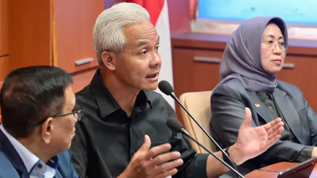 Ganjar Pranowo Sambangi Markas Dewan Pers