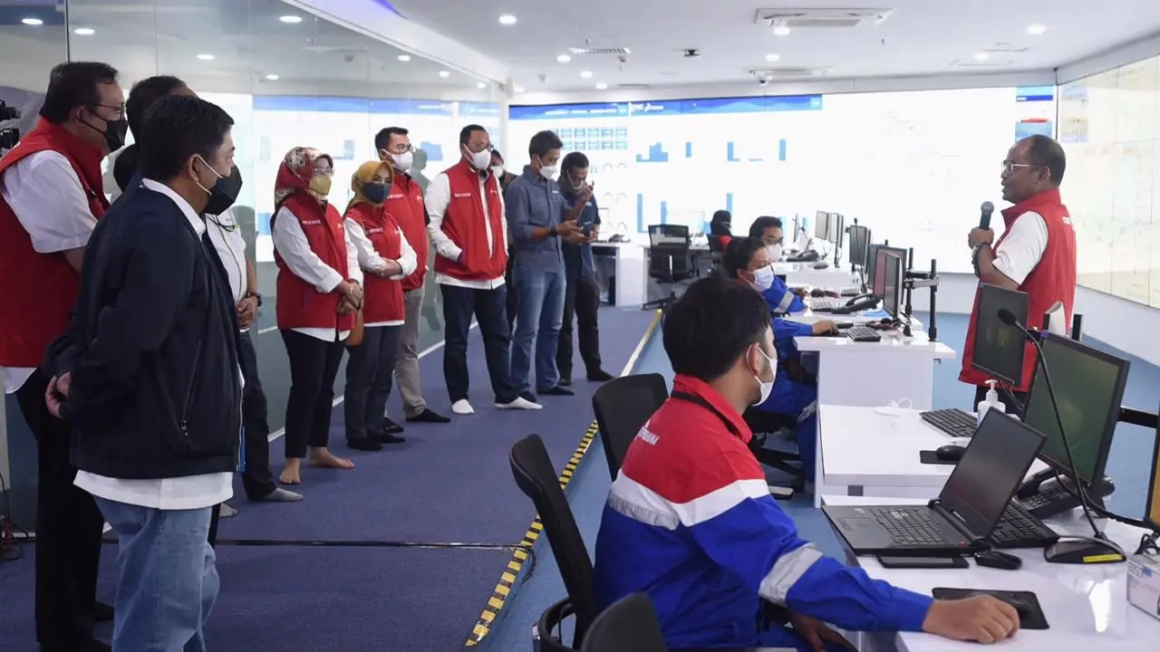 Direktur Logistik dan Infrastruktur Pertamina Mulyono  menjamin ketersediaan dan penyaluran Bahan Bakar Minyak (BBM) aman pasca Lebaran 2022. (Dok Pertamina)