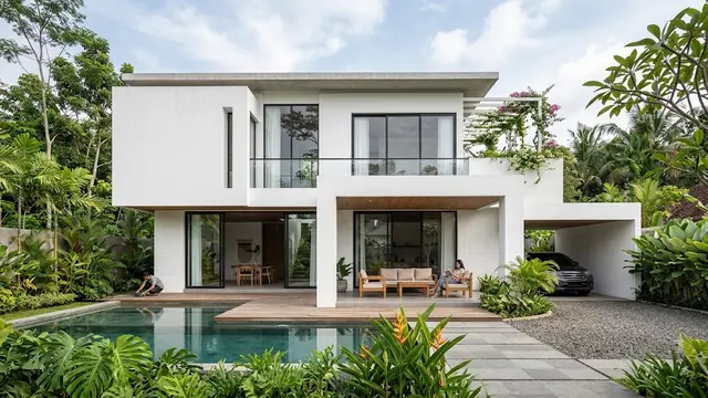 Inspirasi Desain Rumah Warna Putih/AI Generated