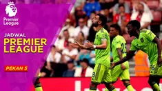Berita Motion Grafis: Jadwal Liga Inggris Pekan 5, Leicester City Incar Kemenangan Perdana Saat Menjamu Manchester United.