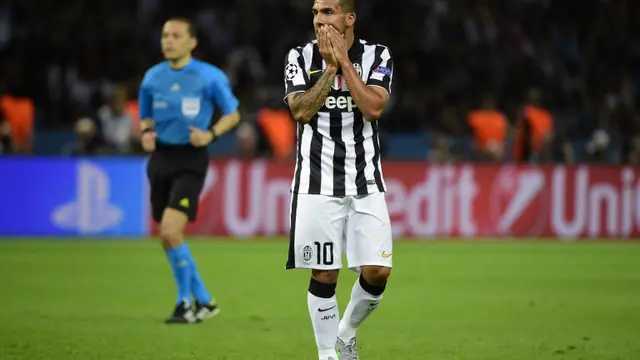 Striker Juventus Carlos Tevez